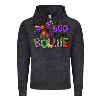Vintage Black I Put The Boo In The Boujie Messy Bun Vintage Hoodie - texasbilliewilder