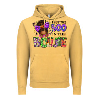 Vintage Mustard I Put The Boo In The Boujie Messy Bun Vintage Hoodie - texasbilliewilder