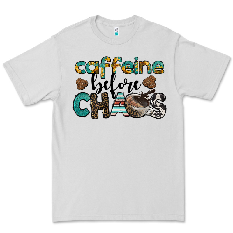 Western Caffeine Before Chaos Premium Tee by BarkalooDesign | Teevron