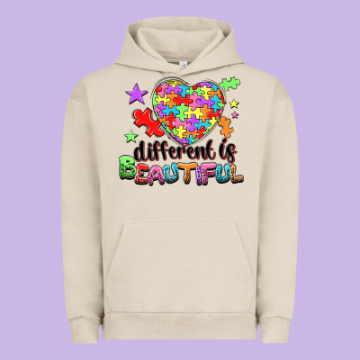 Different Is Beautiful Urban Hoodie Designed By Nancycooperartshop
