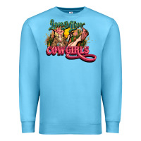 Ocean Blue long live cowgirls Premium Sweatshirt - NancyCooperArtShop