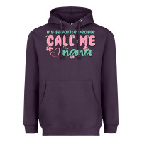 Plum my favorite people call me nana Heavyweight Hoodie - MaliasSmallBusiness