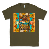 Army Green Thankful grateful blessed Classic Tee - Artiststas