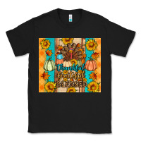 Black Thankful grateful blessed Classic Tee - Artiststas