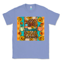 Colony Blue Thankful grateful blessed Classic Tee - Artiststas