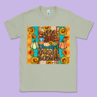 Thankful Grateful Blessed Classic Tee Designed By Artiststas