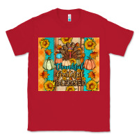 Red Thankful grateful blessed Classic Tee - Artiststas