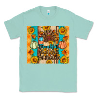 Seafoam Thankful grateful blessed Classic Tee - Artiststas