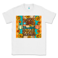 White Thankful grateful blessed Classic Tee - Artiststas