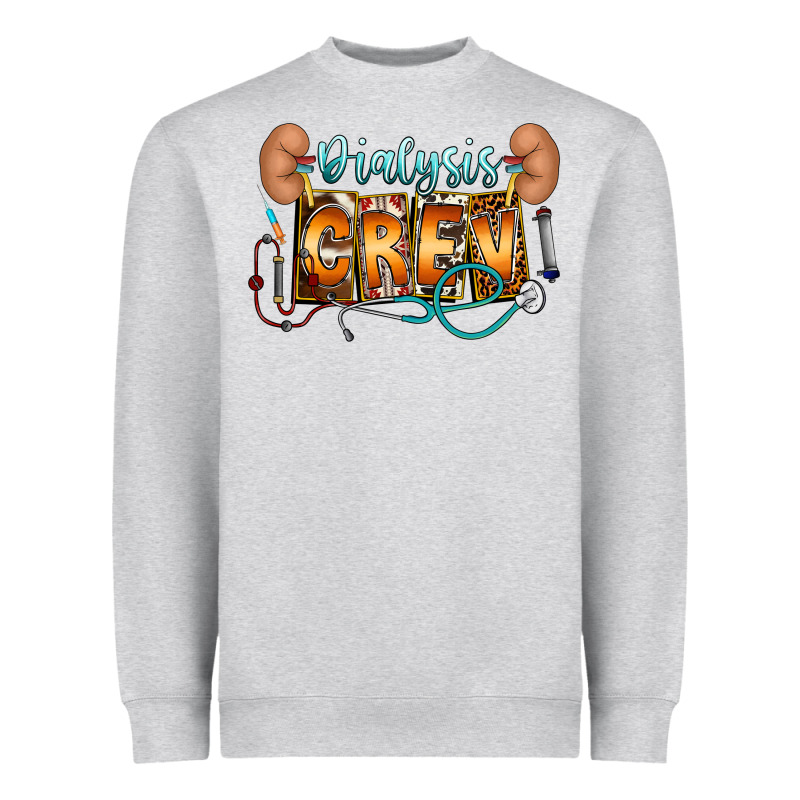 Dialysis Crew Heavyweight Sweatshirt by CowhideDigitalArt | Teevron