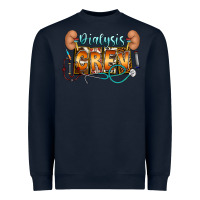 Navy dialysis crew Heavyweight Sweatshirt - CowhideDigitalArt