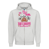 Dove Grey As A Leo Girl I Was Born With My Heart On My Sleeve And A Mouth Zipper Hoodie - Jasminsmagicworld