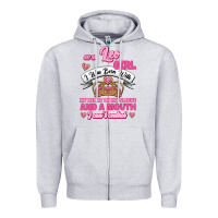 Heather Grey As A Leo Girl I Was Born With My Heart On My Sleeve And A Mouth Zipper Hoodie - Jasminsmagicworld