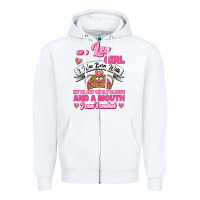 White As A Leo Girl I Was Born With My Heart On My Sleeve And A Mouth Zipper Hoodie - Jasminsmagicworld