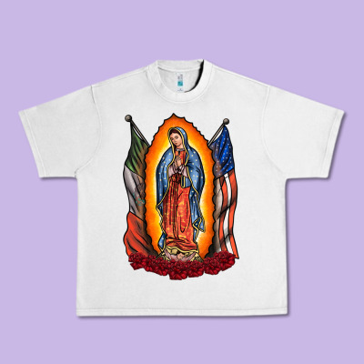 Our Lady Urban Heavy Tee Designed By Racoondesign