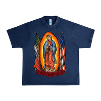 Navy our lady Urban Heavy Tee - RacoonDesign