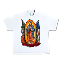 White our lady Urban Heavy Tee - RacoonDesign