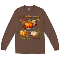 Chestnut pumpkin kisses harvest wishes Long Sleeve Tee - BundleAndBundleShop