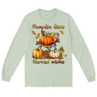 Matcha pumpkin kisses harvest wishes Long Sleeve Tee - BundleAndBundleShop
