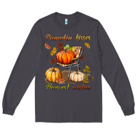 Smoke pumpkin kisses harvest wishes Long Sleeve Tee - BundleAndBundleShop