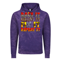 Cloud Purple race it great it fix it repeat it Vintage Hoodie - Zillion Design Studio