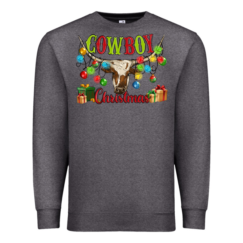 Cowboy Christmas Premium Sweatshirt by MaliasSmallBusiness | Teevron