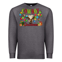 Charcoal Heather cowboy christmas Premium Sweatshirt - MaliasSmallBusiness