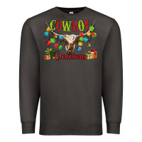 Smoke cowboy christmas Premium Sweatshirt - MaliasSmallBusiness