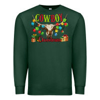 Sports Green cowboy christmas Premium Sweatshirt - MaliasSmallBusiness