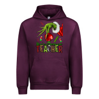 Mauve Wine Christmas Character Urban Hoodie - NancyCooperArtShop