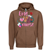 Chestnut one loved nurse Zipper Hoodie - BarkalooDesign