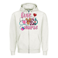 Oatmeal Heather one loved nurse Zipper Hoodie - BarkalooDesign