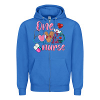 True Royal one loved nurse Zipper Hoodie - BarkalooDesign