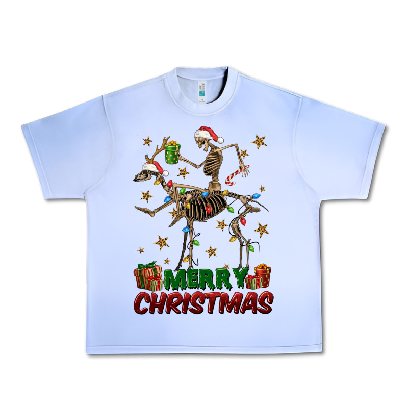Merry Christmas Deer Skeleton Urban Heavy Tee by FaDigitalArtStudio | Teevron