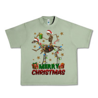 Oil Green merry christmas deer skeleton Urban Heavy Tee - FaDigitalArtStudio