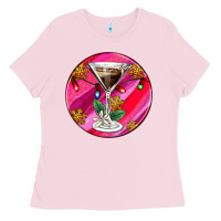 Bubblegum Pink Christmas espresso martini Ladies Tee - AdoDesignShop