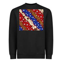 Black 4th of July USA flag leopard cowhide 20oz tumbler Heavyweight Sweatshirt - Neo Western