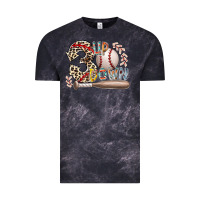 Cloud Black three up down Vintage Tee - RacoonDesign