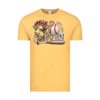 Vintage Mustard three up down Vintage Tee - RacoonDesign