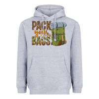 Heather Grey pack your bags Heavyweight Hoodie - NancyCooperArtShop