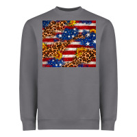 Storm 4th of July USA flag leopard sunflower 20oz tumble Heavyweight Sweatshirt - Neo Western