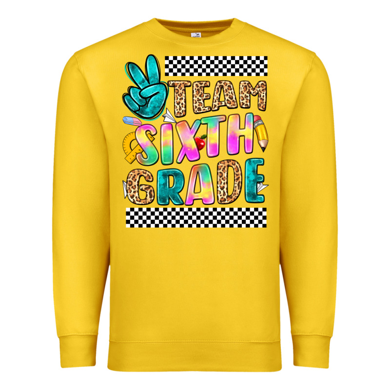 Team Sixth Grade Premium Sweatshirt by NancyCooperArtShop | Teevron