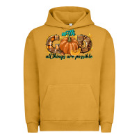 Pigment Peanut Butter With God All Things Are Possible Urban Hoodie - texasbilliewilder