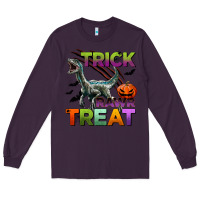 Plum trick rawr treat Long Sleeve Tee - BundleAndBundleShop
