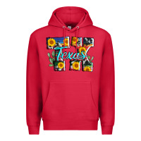 Cardinal texas tx serape sunflower cowhide Premium Hoodie - AdoDesignShop