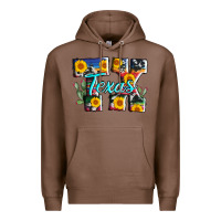 Chestnut texas tx serape sunflower cowhide Premium Hoodie - AdoDesignShop