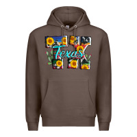 Coffee texas tx serape sunflower cowhide Premium Hoodie - AdoDesignShop