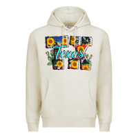 Oatmeal Heather texas tx serape sunflower cowhide Premium Hoodie - AdoDesignShop