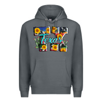 Rock texas tx serape sunflower cowhide Premium Hoodie - AdoDesignShop