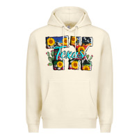 Sandshell texas tx serape sunflower cowhide Premium Hoodie - AdoDesignShop